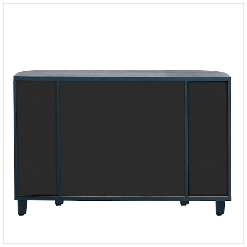 Curved Design Storage Cabinet made of Fraxinus Mandschuric Solid Wood