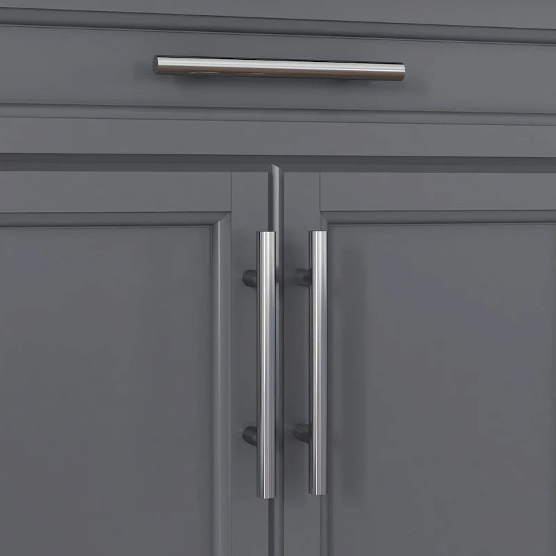Isola da cucina con ruote, carrello da cucina mobile con piano in acciaio inox, cassetto, portasciugamani e portaspezie