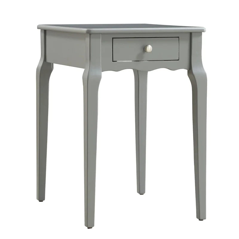 1-Drawer Wood Storage Side Table