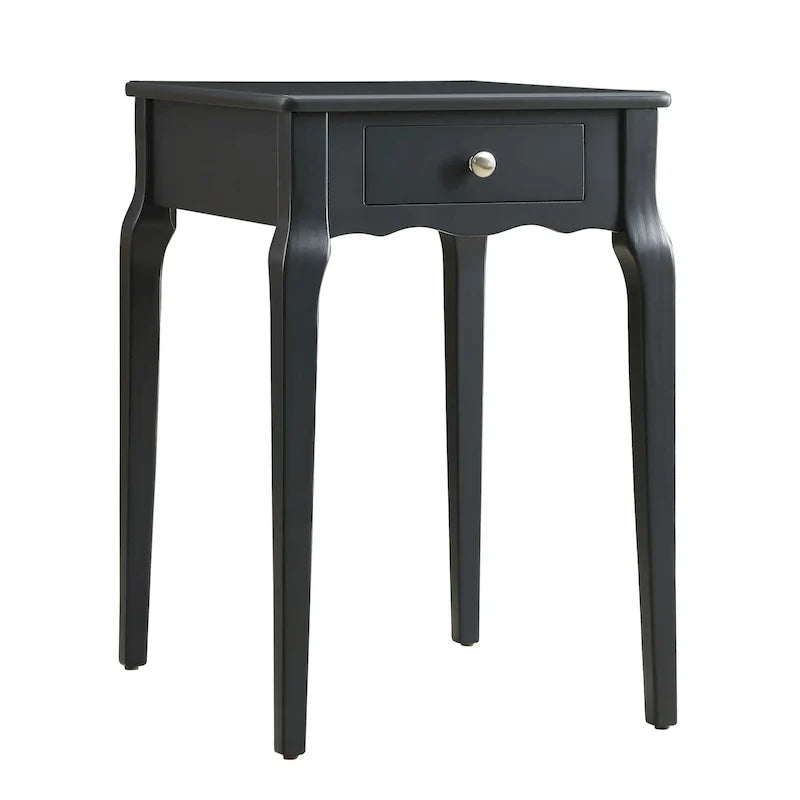 1-Drawer Wood Storage Side Table