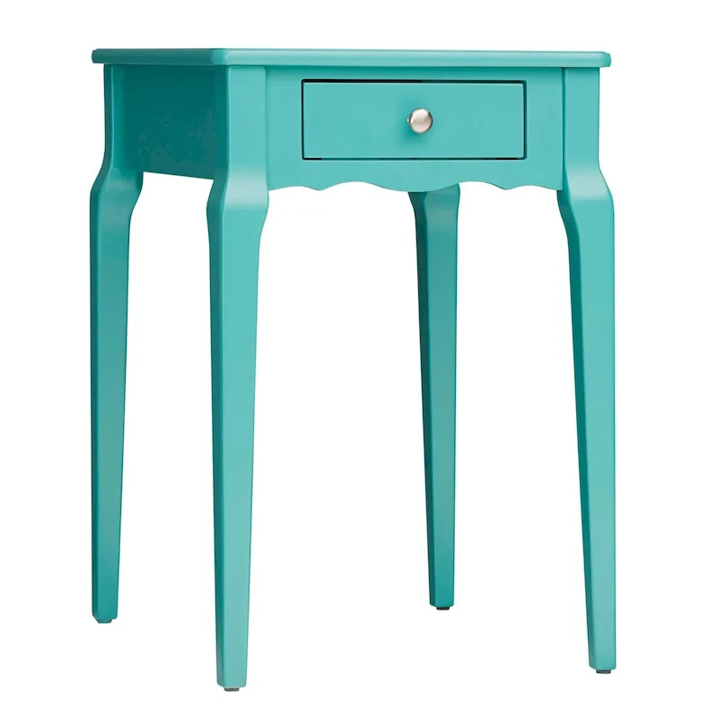 1-Drawer Wood Storage Side Table