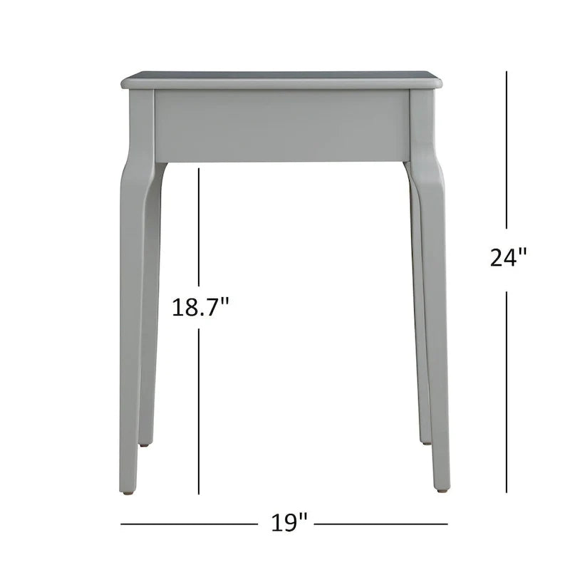 1-Drawer Wood Storage Side Table