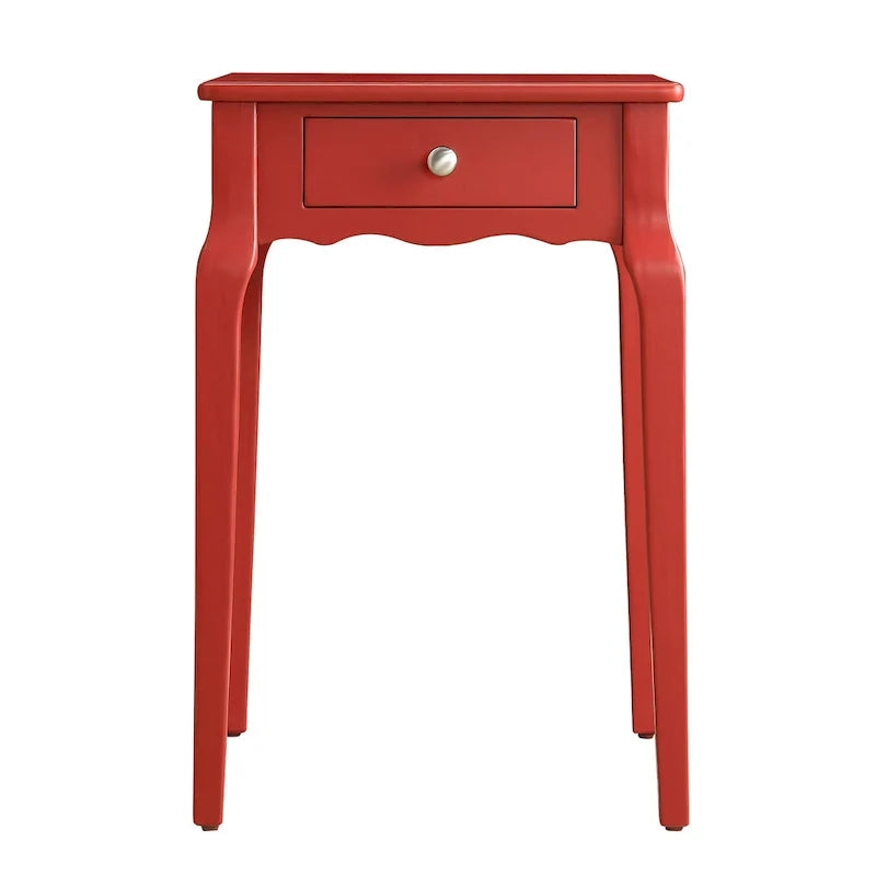 1-Drawer Wood Storage Side Table