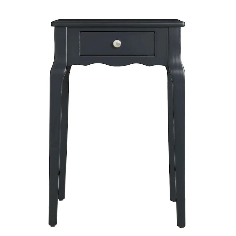 1-Drawer Wood Storage Side Table