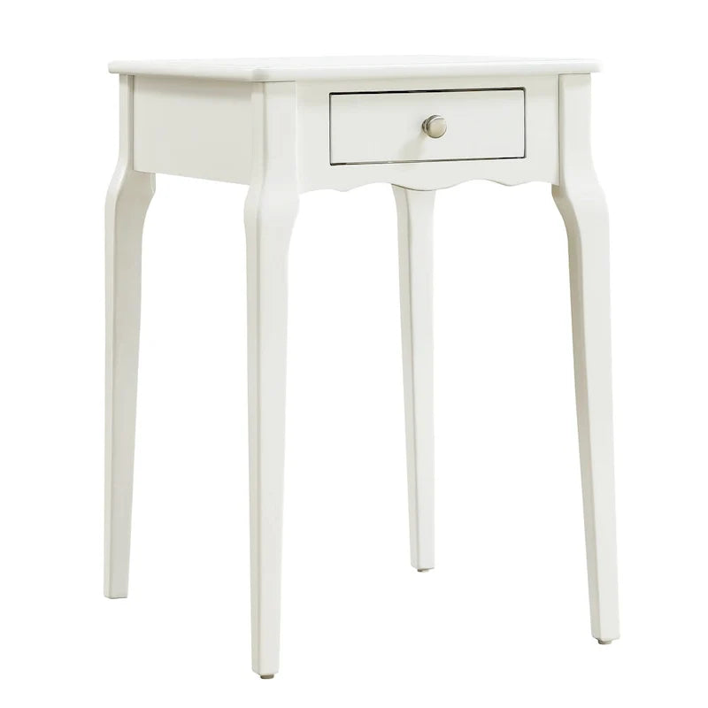 1-Drawer Wood Storage Side Table