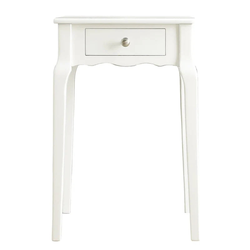 1-Drawer Wood Storage Side Table