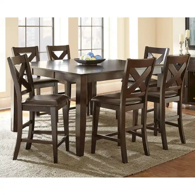 Counter Height Table with Self Storing Leaf