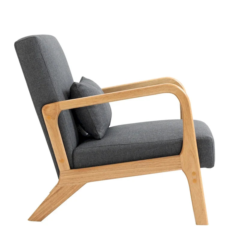 Upholstered Arm Chair with Cution Modern Side Accent Chairs - 25.8W x 28.7H x 32.3D