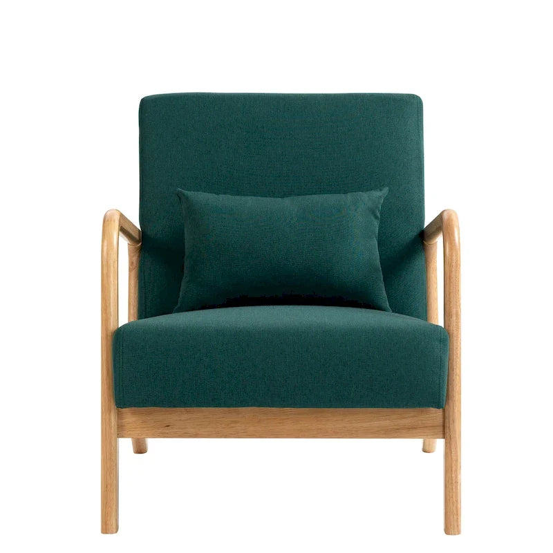 Upholstered Arm Chair with Cution Modern Side Accent Chairs - 25.8W x 28.7H x 32.3D