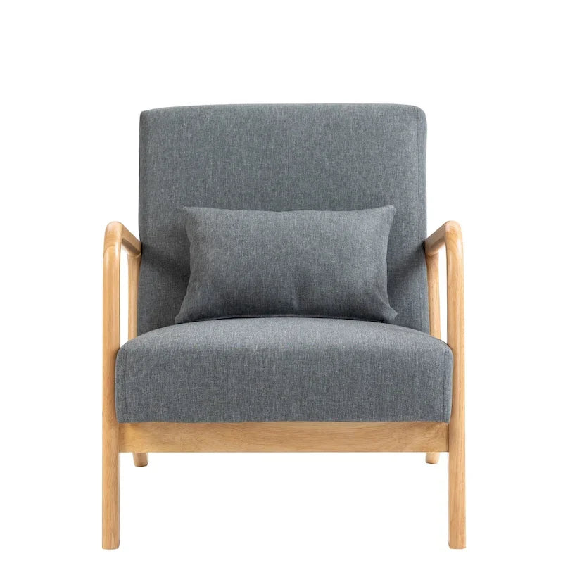 Upholstered Arm Chair with Cution Modern Side Accent Chairs - 25.8W x 28.7H x 32.3D