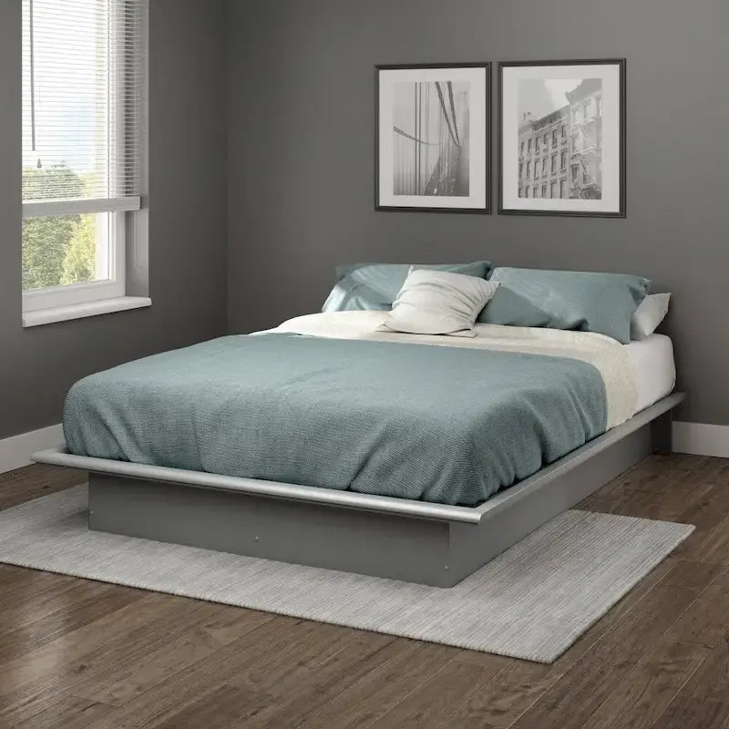 Full-size Platform Bed Scandinavian Style