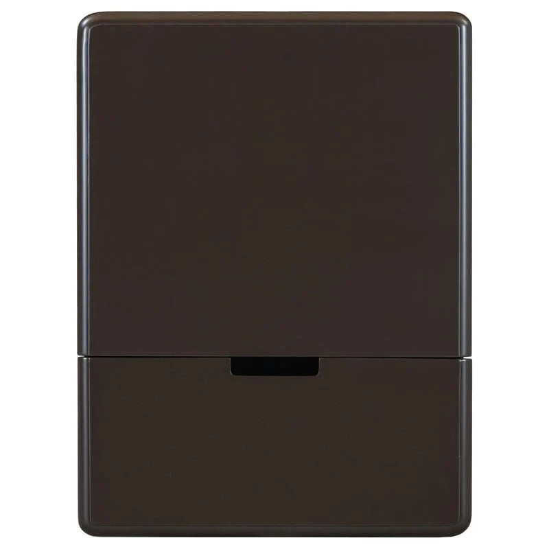 Narrow Multifunctional Classic Vintage End Table with USB Ports and 1 Drawer with Cup Holders, Sofa Side Table