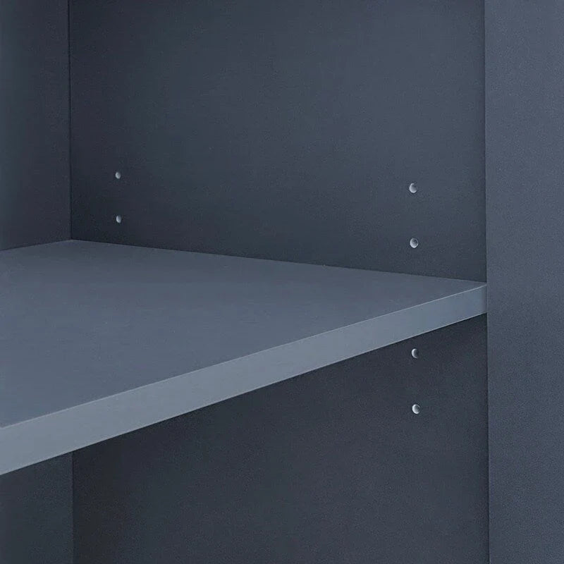 Credenza contenitore con motivo a onde, 2 ante e 2 cassetti regolabili, adatta per studio, ingresso e soggiorno