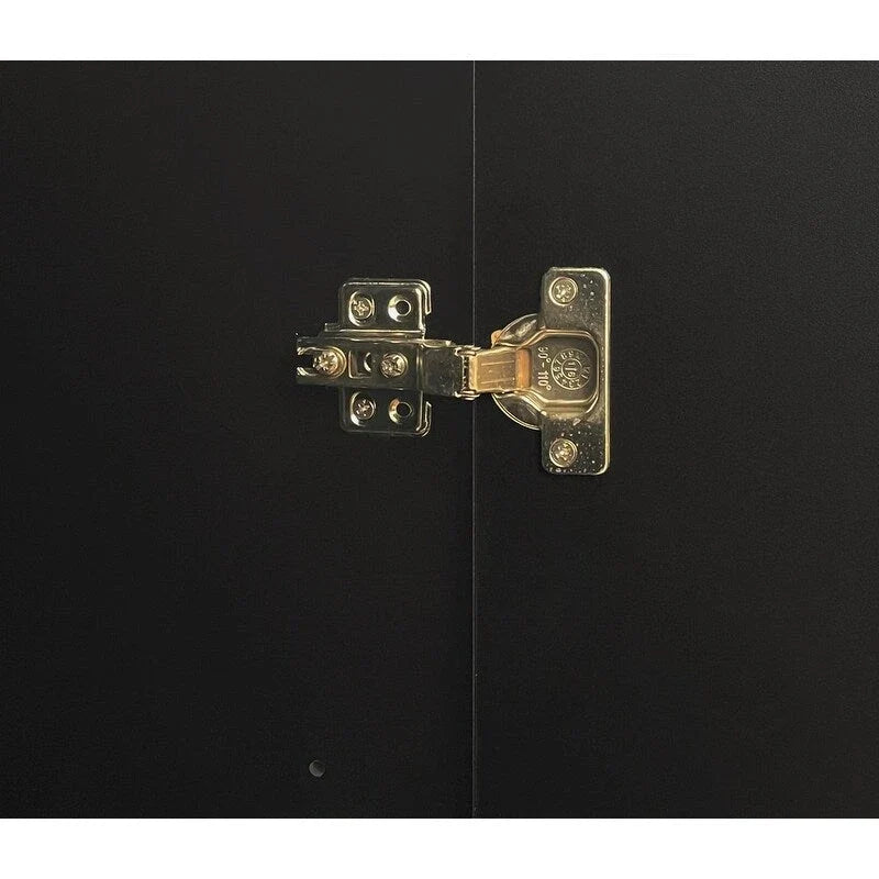 Credenza contenitore con motivo a onde, 2 ante e 2 cassetti regolabili, adatta per studio, ingresso e soggiorno