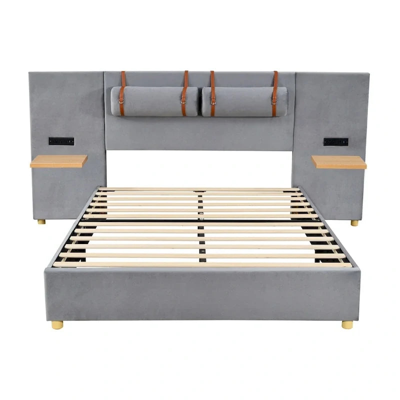 Queen Upholstered Platform Bed