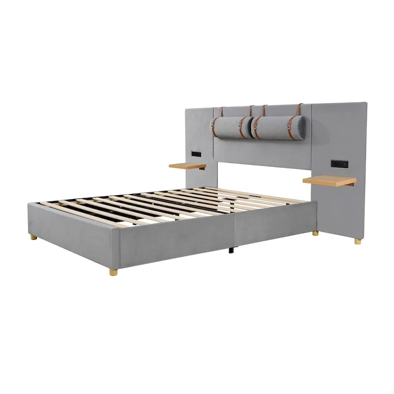 Queen Upholstered Platform Bed