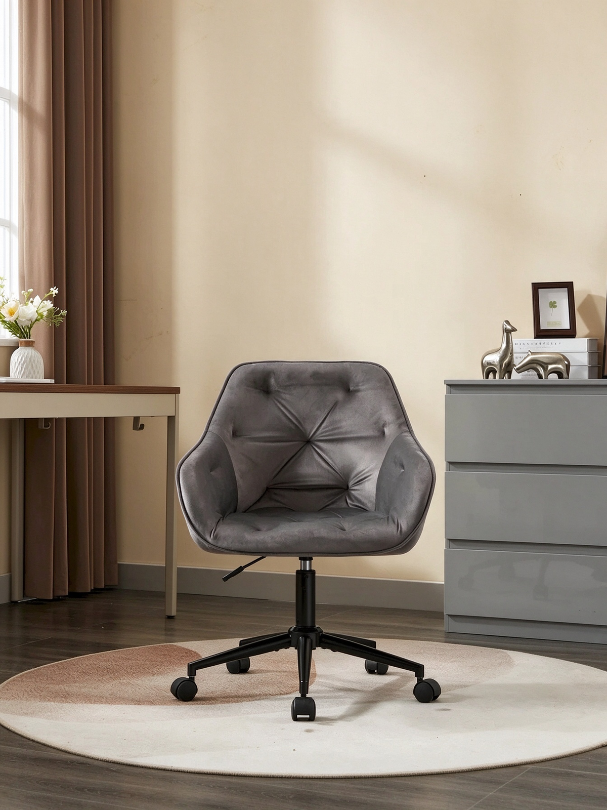 Velvet Office Chair
