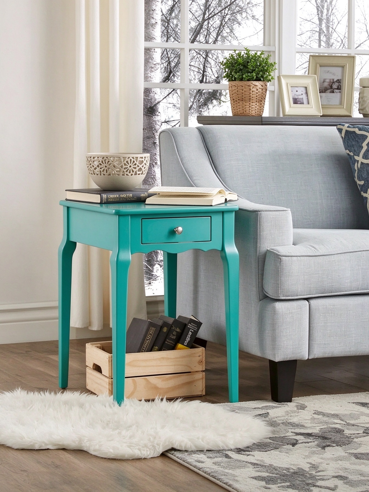 Wood Side Table